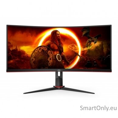 AOC | Gaming Monitor | CU34G2XP/BK | 34 " | VA | 3440 x 1440 pixels | 21:9 | 1 ms | Black | HDMI ports quantity 2 | 180 Hz