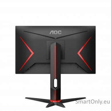 AOC Monitor 24G2ZU/BK 23.8 ", IPS, FHD, 1920 x 1080, 16:9, 1 ms, 350 cd/m², Black, Headphone out (3.5mm), 240 Hz, HDMI ports quantity 2 3