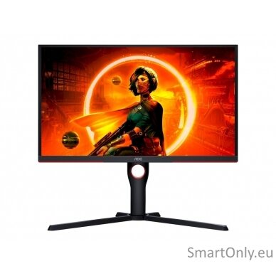 AOC Monitor 25G3ZM/BK 24.5 ", VA, FHD, 1920 x 1080, 16:9, 1 ms, 300 cd/m², Black/Red, 240 Hz, HDMI ports quantity 2 1