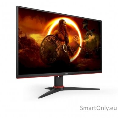 AOC Monitor Q27G2E/BK 27 ", VA, QHD, 2560 x 1440, 16:9, 1 ms, 250 cd/m², Black/Red, 155 Hz, HDMI ports quantity 2 5