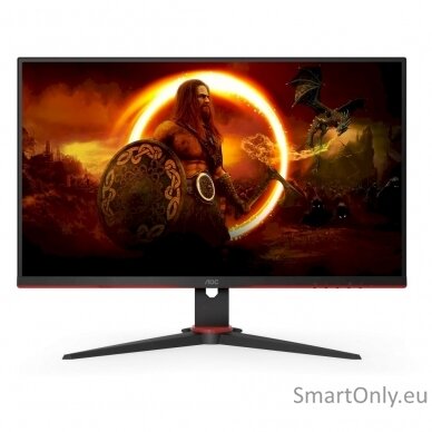 AOC Monitor Q27G2E/BK 27 ", VA, QHD, 2560 x 1440, 16:9, 1 ms, 250 cd/m², Black/Red, 155 Hz, HDMI ports quantity 2 7