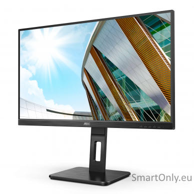 AOC Monitor U27P2 27 ", IPS, UHD, 3840 x 2160, 16:9, 4 ms, 350 cd/m², Black, Headphone out (3.5mm), 60 Hz 1