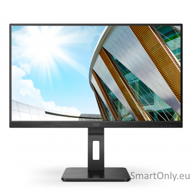 AOC Monitor U27P2 27 ", IPS, UHD, 3840 x 2160, 16:9, 4 ms, 350 cd/m², Black, Headphone out (3.5mm), 60 Hz