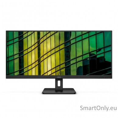 AOC Monitor  U34E2M 34 ", VA, WQHD, 3440 x 1440, 21:9, 4 ms, 300 cd/m², Black, 100 Hz, HDMI ports quantity 2 1