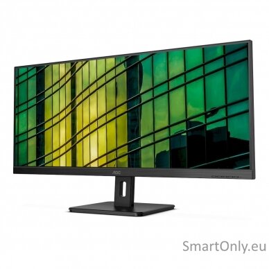 AOC Monitor  U34E2M 34 ", VA, WQHD, 3440 x 1440, 21:9, 4 ms, 300 cd/m², Black, 100 Hz, HDMI ports quantity 2 2