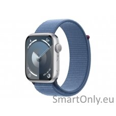 Apple Apple Watch Series 9 GPS 45mm Silver Aluminium Case with Winter Blue Sport Loop