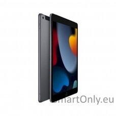 Apple iPad 10.2" 9th Gen Space Grey, Retina IPS LCD, A13 Bionic, 3 GB, 256 GB, Wi-Fi, 12 MP, 8 MP, Bluetooth, 4.2, iPadOS, 15, 1620 x 2160 pixels