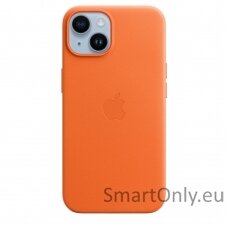 Apple iPhone 14 Leather Case with MagSafe Case with MagSafe Apple iPhone 14 Leather Orange