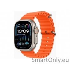 Apple Watch Ultra 2 GPS + Cellular, 49mm Titanium Case with Orange Ocean Band Apple