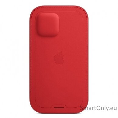 Apple 12, 12 Pro Leather Sleeve with MagSafe Sleeve with MagSafe Apple iPhone 12, iPhone 12 Pro Leather Red 2