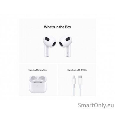 Apple | AirPods (3rd generation) with Lightning Charging Case | Wireless | In-ear | Bluetooth | Wireless 7