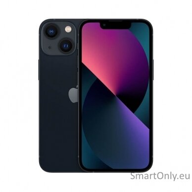 Apple iPhone 13  Midnight, 6.1 ", Super Retina XDR OLED, 1170 x 2532 pixels, Apple, A15 Bionic, Internal RAM 4 GB, 256 GB, Dual SIM, Nano-SIM, 3G, 4G, 5G, Main camera 12+12 MP, Secondary camera 12 MP, iOS, 15, 3240 mAh