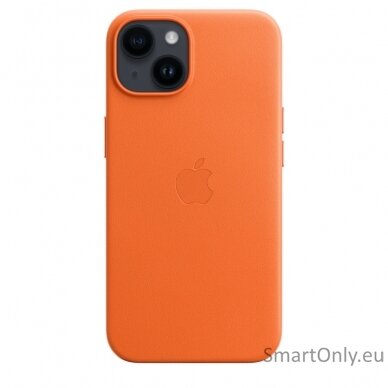 Apple iPhone 14 Leather Case with MagSafe Case with MagSafe Apple iPhone 14 Leather Orange 2