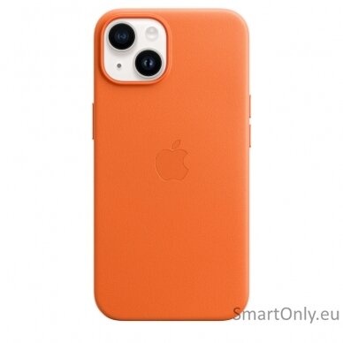 Apple iPhone 14 Leather Case with MagSafe Case with MagSafe Apple iPhone 14 Leather Orange 3