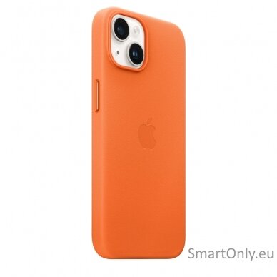 Apple iPhone 14 Leather Case with MagSafe Case with MagSafe Apple iPhone 14 Leather Orange 5