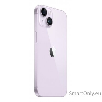 Apple iPhone 14 Purple, 6.1 ", Super Retina XDR, 2532 x 1170 pixels, Apple, A15 Bionic, Internal RAM 4 GB, 128 GB, Dual SIM, Nano-SIM, 5G, Main camera 12+12 MP, Secondary camera 12 MP, iOS, 16, 3279 mAh 2