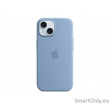 Apple iPhone 15 Silicone Case with MagSafe - Winter Blue