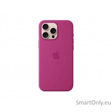 Apple iPhone 16 Pro Max Silicone Case with MagSafe - Fuchsia