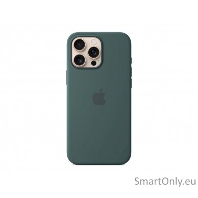 Apple iPhone 16 Pro Max Silicone Case with MagSafe - Lake Green