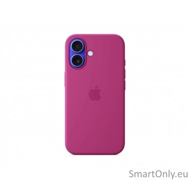 Apple iPhone 16 Silicone Case with MagSafe - Fuchsia