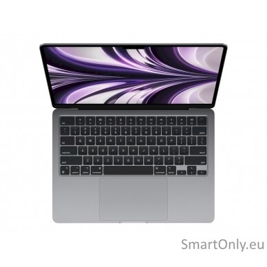 Apple MacBook Air Space Grey, 13.6 ", IPS, 2560 x 1664, Apple M2, 8 GB, SSD 256 GB, Apple M2 8-core GPU, Without ODD, macOS, 802.11ax, Bluetooth version 5.0, Keyboard language Swedish, Keyboard backlit, Warranty 12 month(s), Battery warranty 12 month(s),  9