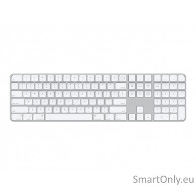 Apple Magic Keyboard with Touch ID and Numeric Keypad Standard Wireless Magic Keyboard with Touch ID and Numeric Keypad delivers a remarkably comfortable and precise typing experience. It features an extended layout, with document navigation controls for  5