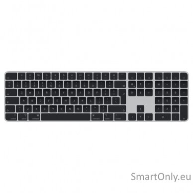 Apple Magic Keyboard with Touch ID MMMR3Z/A Standard Wireless Magic Keyboard with Touch ID and Numeric Keypad delivers a remarkably comfortable and precise typing experience. It features an extended layout, with document navigation controls for quick scro