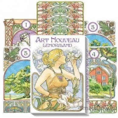 Art Nouveau Lenormand Kortos Lo Scarabeo