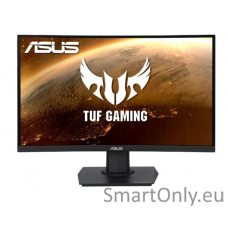 Asus TUF Gaming Curved VG24VQE  24 ", VA, FHD, 1920 x 1080 pixels, 16:9, 1 ms, 250 cd/m², Black, HDMI ports quantity 2 x HDMI 2.0