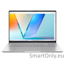 Asus Vivobook S 16 OLED M5606UA-KM005W | Cool Silver | 16 " | OLED | 3.2K | 3200 x 2000 pixels | AMD Ryzen 7 | 8845HS | 16 GB | LPDDR5X | SSD 1000 GB | AMD Radeon Graphics | Windows 11 Home | 802.11ax | Bluetooth version 5.3 | Keyboard language English |