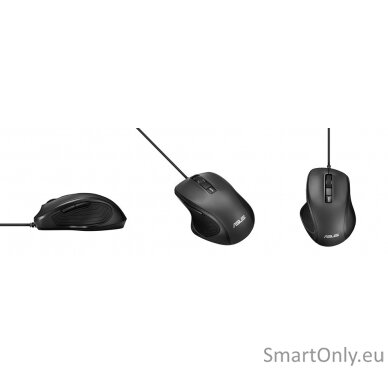 Asus | Ergonomic Mouse | UX300 PRO | Wired optical mouse | Wired optical | USB 2.0 | Black