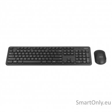 Asus Keyboard and Mouse Set CW100 Keyboard and Mouse Set  Wireless Mouse included Batteries included UI Black 6