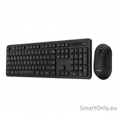 Asus Keyboard and Mouse Set CW100 Keyboard and Mouse Set  Wireless Mouse included Batteries included UI Black 1