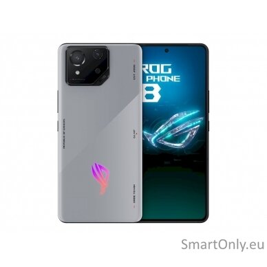 Asus | ROG Phone 8 | Rebel Grey | 6.78 " | AMOLED | 2400 x 1080 pixels | Qualcomm | Snapdragon 8 Gen 3 | Internal RAM 12 GB | 256 GB | Dual SIM | Nano-SIM | 4G | Main camera 50+32+13 MP | Secondary camera 32 MP | Android | 14 5