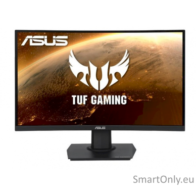 Asus TUF Gaming Curved VG24VQE  24 ", VA, FHD, 1920 x 1080 pixels, 16:9, 1 ms, 250 cd/m², Black, HDMI ports quantity 2 x HDMI 2.0