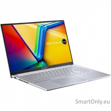 Asus Vivobook 15 OLED M1505YA-MA086W Cool Silver, 15.6 ", OLED, 2.8K, 60 Hz, 2880 x 1620 pixels, Glossy, AMD Ryzen 7, 7730U, 16 GB, 8GB DDR4 on board + 8GB DDR4 SO-DIMM, SSD 512 GB, AMD Radeon Graphics, No Optical Drive, Windows 11 Home, 802.11ax, Bluetoo 2