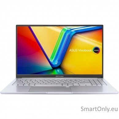 Asus Vivobook 15 OLED M1505YA-MA086W Cool Silver, 15.6 ", OLED, 2.8K, 60 Hz, 2880 x 1620 pixels, Glossy, AMD Ryzen 7, 7730U, 16 GB, 8GB DDR4 on board + 8GB DDR4 SO-DIMM, SSD 512 GB, AMD Radeon Graphics, No Optical Drive, Windows 11 Home, 802.11ax, Bluetoo 3