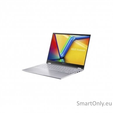 Asus Vivobook S 14 Flip OLED TN3402YA-KN391W | Silver | 14 " | OLED | 2.8K | 2880 x 1800 pixels | AMD Ryzen 5 | 7430U | 16 GB | DDR4 | Solid-state drive capacity 1000 GB | AMD Radeon Graphics | Windows 11 Home | 802.11ax | Bluetooth version 5.3 | Keyboard