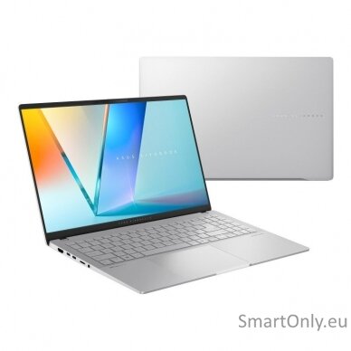 Asus Vivobook S 15 OLED S5507QA-MA001W | Cool Silver | 15.6 " | OLED | 3K | 2880 x 1620 pixels | Glossy | Snapdragon X Elite | 32 GB | LPDDR5X | Solid-state drive capacity 1000 GB | Qualcomm Adreno GPU | Windows 11 Home | 802.11be | Bluetooth version 5.4  4