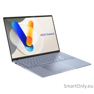 Asus Vivobook S 16 OLED | Blue | 16 " | OLED | 3.2K | 3200 x 2000 pixels | Intel Core Ultra 7 | 155H | 16 GB | LPDDR5X | Solid-state drive capacity 1000 GB | Intel Arc Graphics | Windows 11 Home | 802.11ax | Bluetooth version 5.3 | Keyboard language Engli 1