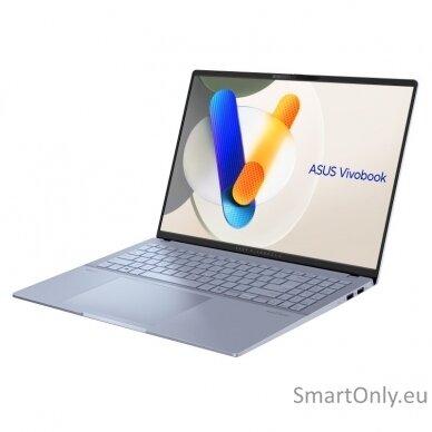 Asus Vivobook S 16 OLED | Blue | 16 " | OLED | 3.2K | 3200 x 2000 pixels | Intel Core Ultra 7 | 155H | 16 GB | LPDDR5X | Solid-state drive capacity 1000 GB | Intel Arc Graphics | Windows 11 Home | 802.11ax | Bluetooth version 5.3 | Keyboard language Engli 2