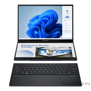 Asus | Zenbook Inkwell Gray | 14 " | OLED | Touchscreen | 2880 x 1800 pixels | Glossy | Intel Core Ultra 9 | 32 GB | LPDDR5X | SSD 1000 GB | Intel Arc Graphics | Windows 11 Pro | 802.11ax | Bluetooth version 5.3 | Keyboard language US | Warranty 24 month(