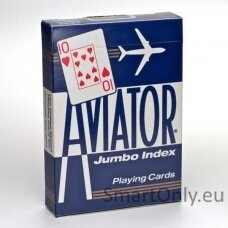 Aviator Jumbo pokerio kortos (Mėlynos)