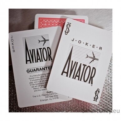 Aviator Jumbo pokerio kortos (Raudonos) 4