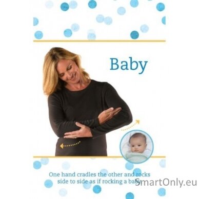 Baby Sign Language Flash (ASL) gestų kortelės Hay House 6