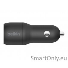 Belkin Dual USB-A Car Charger 24W + USB-A to Lightning Cable BOOST CHARGE Black