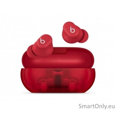 Beats Earbuds | Solo Buds | Built-in microphone | Bluetooth | Transparent Red 2