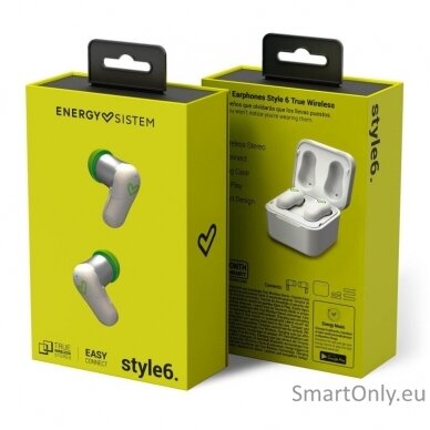 Belaidės ausinės Energy Sistem Earphones Style 6 White 3