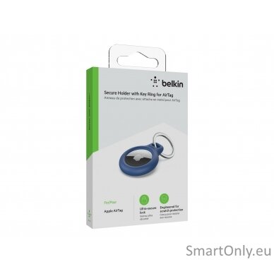 Belkin Secure Holder with Key Ring for AirTag Blue 12