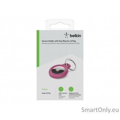 Belkin Secure Holder with Key Ring for AirTag Pink 11